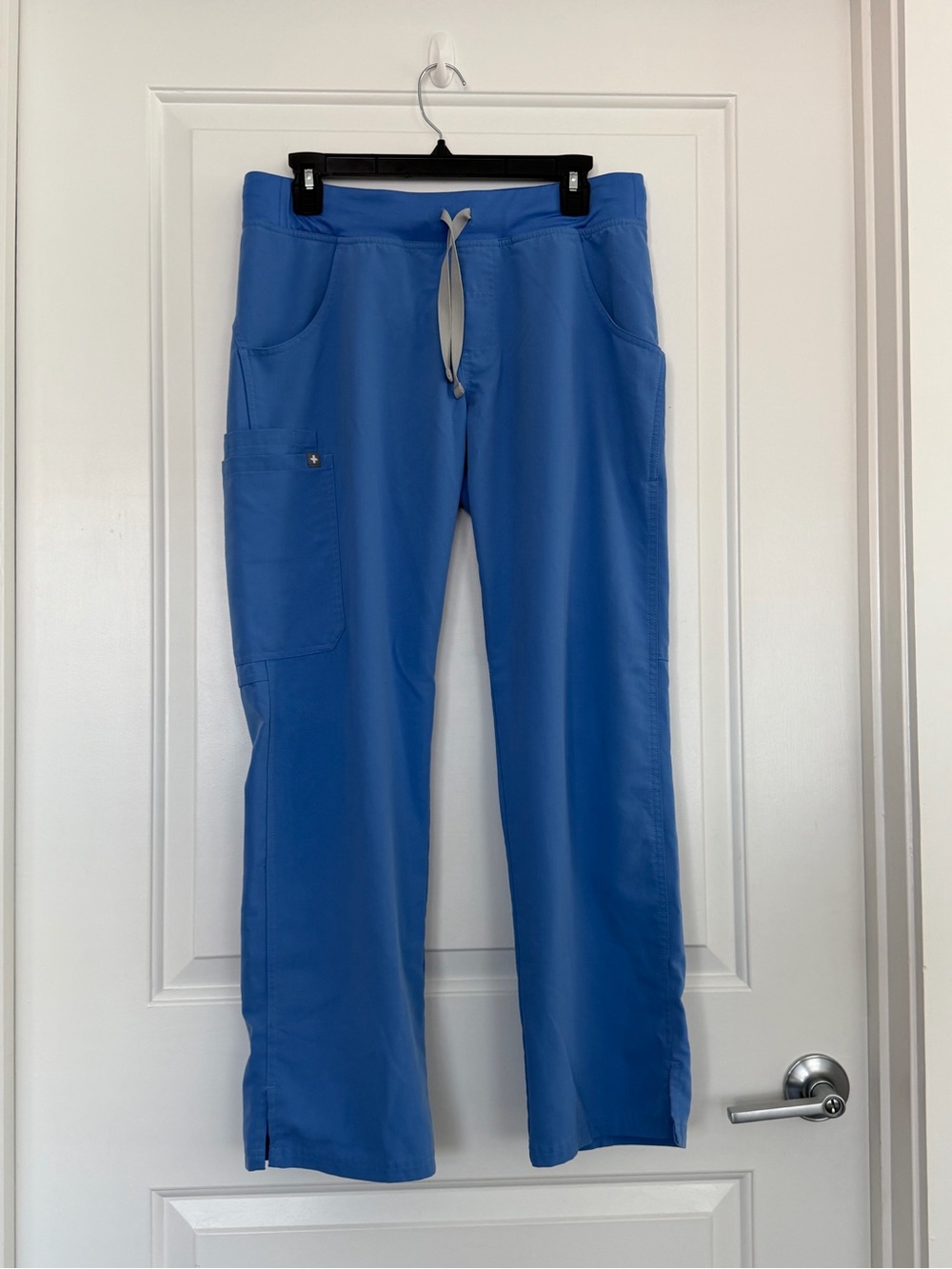 Fig Kade Petite Scrub Pants in Ceil Blue women’s
